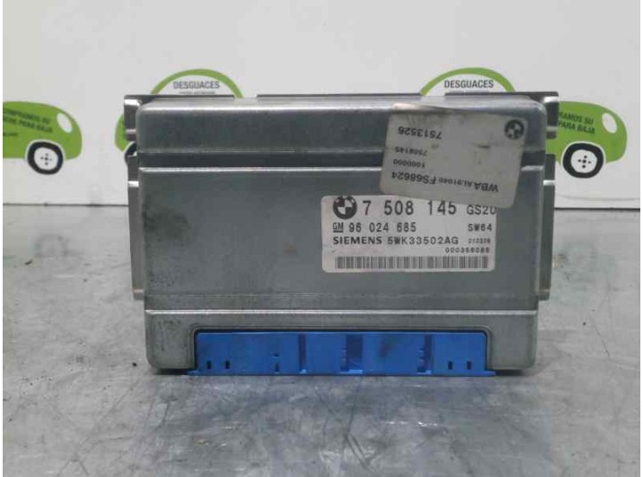 Recambio de centralita cambio automatico para bmw serie 3 berlina (e46) 330d referencia OEM IAM 7508145 5WK33502 96024685