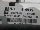 Recambio de mando calefaccion / aire acondicionado para opel meriva blue line referencia OEM IAM 93329465 E4919 BEHR