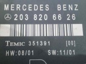 Recambio de centralita cierre para mercedes-benz clase c (w203) berlina 220 cdi (203.006) referencia OEM IAM 2038206626 