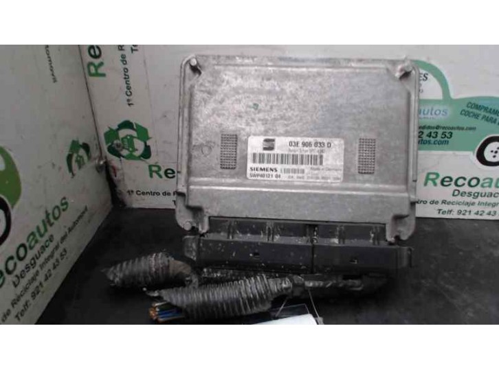 Recambio de centralita motor uce para seat ibiza (6l1) 1.2 referencia OEM IAM 03E906033D 5WP4012104 SIEMENS