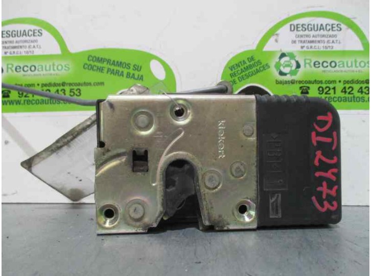 Replacement front right door lock for Fiat Scudo (222) 1.9 turbodiesel OEM IAM reference NO PINS CIЕГ CONNECTOR