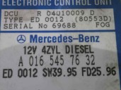 Recambio de centralita motor uce para mercedes-benz clase c (w202) berlina 220 diesel (202.121) referencia OEM IAM A0165457632 R