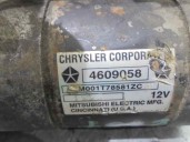Recambio de motor arranque para chrysler stratus cabrio (jx) 2.5 cat referencia OEM IAM 4609058 M001T78581ZC MITSUBISHI