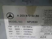 Recambio de sistema audio / radio cd para mercedes-benz clase c (w203) sportcoupe 2.2 cdi cat referencia OEM IAM A2038705089 