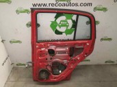 Replacement rear right door for Hyundai Getz (TB) 1.5 CRDi CAT OEM IAM reference 770041C020 RED 5 DOORS