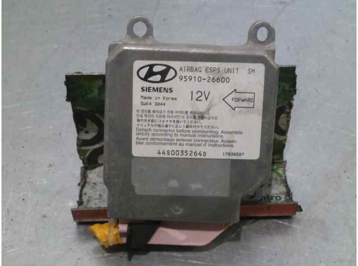 Recambio de centralita airbag para hyundai santa fe (sm) 2.0 crdi cat referencia OEM IAM 9591026600 5WK43044 SIEMENS