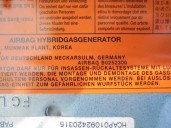 Recambio de airbag delantero derecho para hyundai matrix (fc) 1.6 cat referencia OEM IAM 8456017000PAB B0252300 MANDO