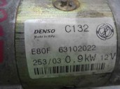 Replacement starter motor for Fiat Panda (169) 1.2 CAT OEM IAM reference 63102022 C132 DENSO