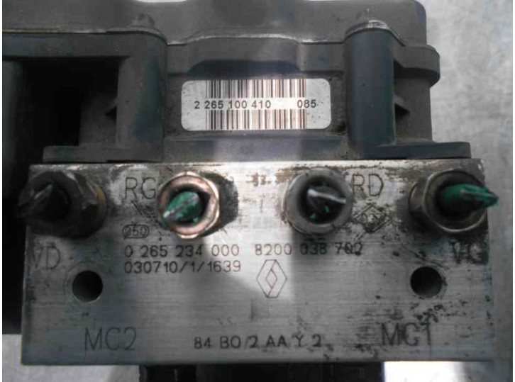 Recambio de abs para renault scénic ii (jm0/1_) 1.9 dci (jm0g, jm12, jm1g, jm2c) referencia OEM IAM 8200038702 0265234000 RENAUL
