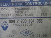 Recambio de centralita motor uce para renault clio ii fase i (b/cbo) 1.9 diesel referencia OEM IAM 7700104956 R04080009E LUCAS