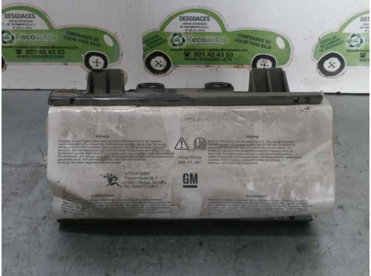 Recambio de airbag delantero derecho para opel combo (corsa c) 1.3 16v cdti cat (z 13 dt / ln9) referencia OEM IAM 13188043 6042