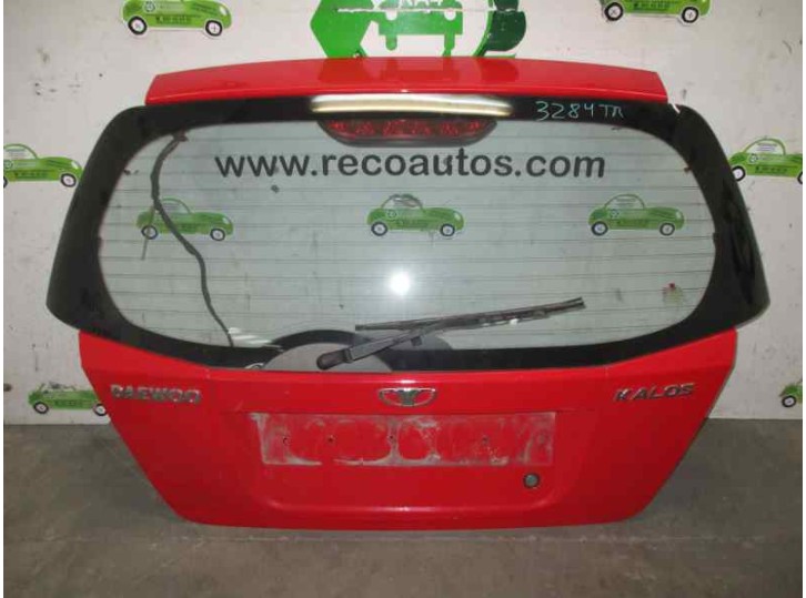 Recambio de porton trasero para daewoo kalos 1.2 cat referencia OEM IAM  ROJO 5 PUERTAS