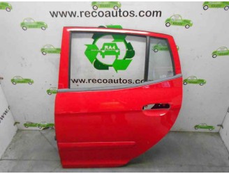 Replacement rear left door for Kia Picanto 1.1 CAT OEM IAM reference 7700307010 RED 5 DOORS