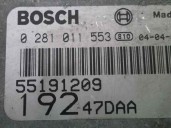 Replacement engine control unit (ECU) for Fiat Stilo (192) 1.9 JTD cat OEM IAM reference 55191209 0281011553 BOSCH