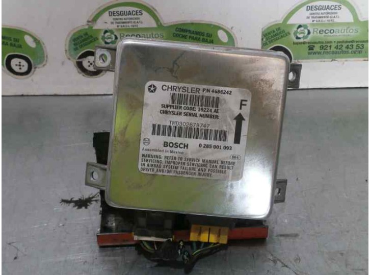 Recambio de centralita airbag para chrysler voyager (gs) 2.4 cat referencia OEM IAM 4686242 0285001093 BOSCH