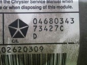 Recambio de airbag delantero derecho para chrysler voyager (gs) 2.4 cat referencia OEM IAM 04680343 73427C 