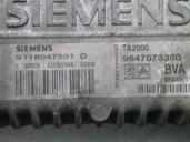 Recambio de centralita cambio automatico para citroën xsara berlina 2.0 hdi sx (80kw) referencia OEM IAM 9647073380 S118047501D 