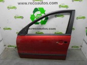 Replacement front left door for Fiat Brava (182) 1.9 JTD CAT OEM IAM reference 0046538397 GARNET 5D