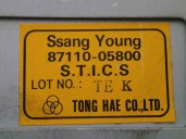 Recambio de modulo electronico para ssangyong musso 2.9 turbodiesel cat referencia OEM IAM 8711005800  