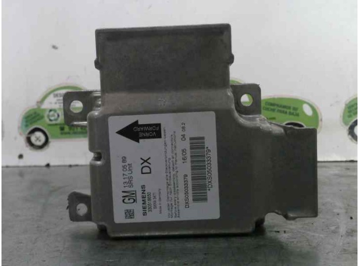 Recambio de centralita airbag para opel vectra c berlina 1.9 cdti referencia OEM IAM 13170589 330518650 SIEMENS