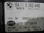 Recambio de mando climatizador para bmw serie 3 coupe (e46) 323 ci referencia OEM IAM 64118382446 5HB00773804 HELLA