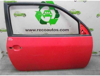 Recambio de puerta delantera derecha para seat arosa (6h1) 1.0 referencia OEM IAM 6X3831052AJ ROJA 3 PUERTAS