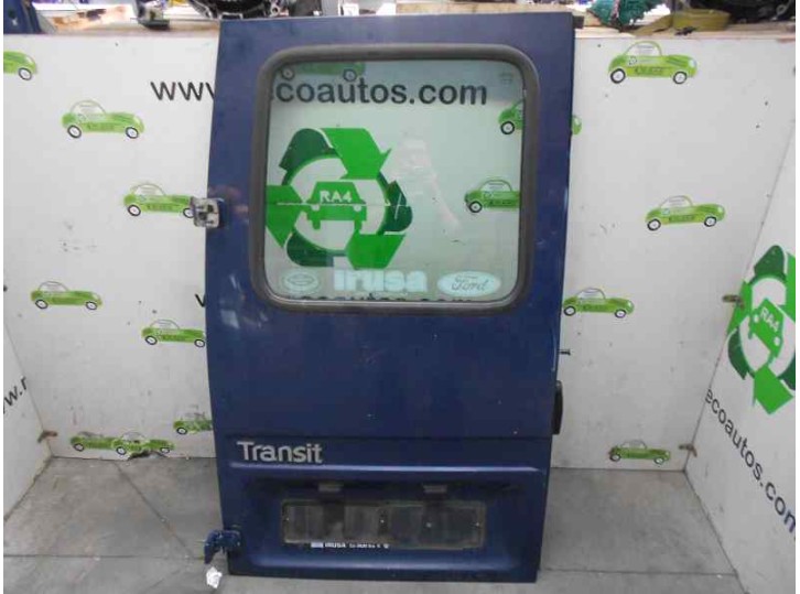 Replacement rear left door for Ford Transit, closed box 86/92 2.5 diesel OEM IAM reference REAR HATCH BLUE 5 P