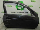 Replacement front right door for Nissan Almera (N16/E) 2.2 dCi diesel cat OEM IAM reference 801005M331 BLACK 3 DOORS