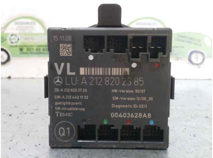 Recambio de centralita cierre para mercedes-benz clase e (w212) lim. 220 cdi blueefficiency (212.002) referencia OEM IAM A212820