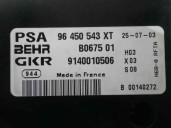 Recambio de mando climatizador para citroën xsara picasso 2.0 hdi exclusive referencia OEM IAM 96450453XT B067501 BEHR