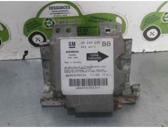 Recambio de centralita airbag para opel corsa b 1.7 diesel referencia OEM IAM 09229038 5WK42924 SIEMENS