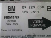 Recambio de centralita airbag para opel corsa b 1.7 diesel referencia OEM IAM 09229038 5WK42924 SIEMENS