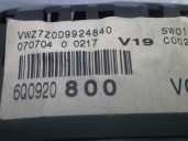 Recambio de cuadro instrumentos para volkswagen polo (9n1) 1.4 16v referencia OEM IAM 6Q0920800 VWZ7Z0D9924840 VDO