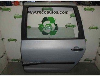Recambio de puerta trasera izquierda para seat alhambra (7v8) 1.9 tdi referencia OEM IAM 7M3833021B GRIS 5 PUERTAS