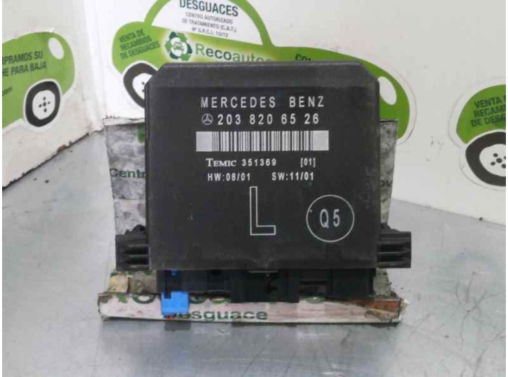Recambio de centralita cierre para mercedes-benz clase c (w203) berlina 240 (203.061) referencia OEM IAM 2038206526 351369 TEMIC