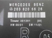Recambio de centralita cierre para mercedes-benz clase c (w203) berlina 240 (203.061) referencia OEM IAM 2038206626 351391 TEMIC