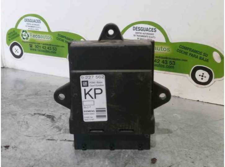 Replacement central locking control unit for Opel Vectra C saloon comfort OEM IAM reference 9227562 5WK46002 SIEMENS