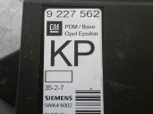 Replacement central locking control unit for Opel Vectra C saloon comfort OEM IAM reference 9227562 5WK46002 SIEMENS