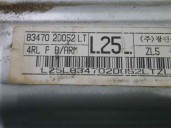 Replacement rear left window regulator for Hyundai Elantra (XD) 2.0 CRDi CAT OEM IAM reference 834702D052 2 PINS 5 DOORS.