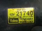 Recambio de motor arranque para hyundai accent (lc) 1.3 cat referencia OEM IAM 3610021740 1EM0051 VALEO
