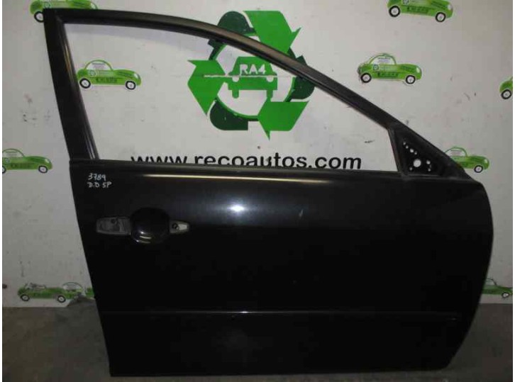 Replacement front right door for Mazda 6 Saloon (GG) 2.0 CAT OEM IAM reference GJ9E58020G BLACK 5 DOORS