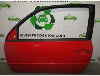 Recambio de puerta delantera izquierda para volkswagen lupo (6x1/6e1) 1.4 16v referencia OEM IAM 6X3831051AJ ROJO 3P