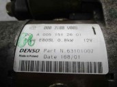 Recambio de motor arranque para smart coupe 0.6 turbo cat referencia OEM IAM A0051512601 63101007 DENSO