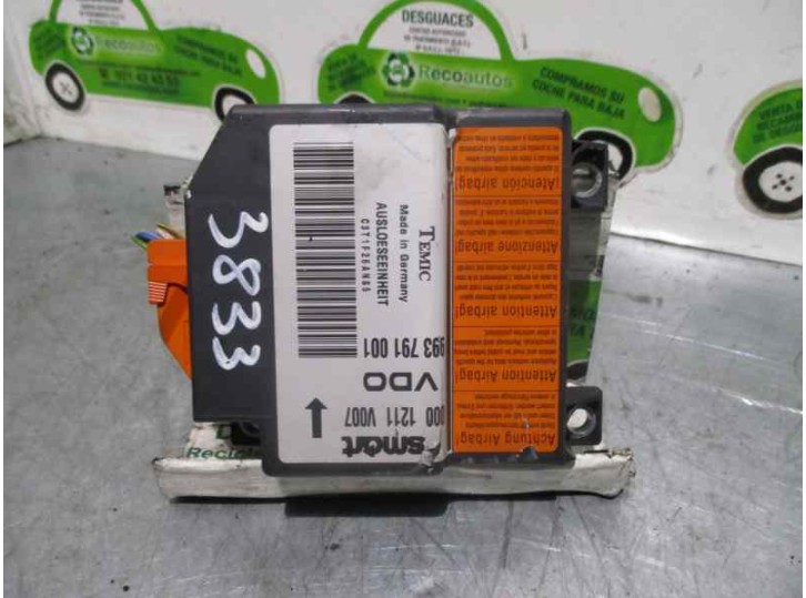 Recambio de centralita airbag para smart coupe 0.6 turbo cat referencia OEM IAM 0001211V007 993791001 TEMIC