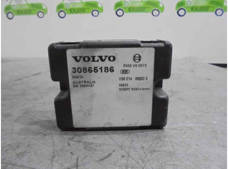 Recambio de centralita inmovilizador para volvo s40 berlina 1.9 diesel referencia OEM IAM 30865186 F005V00073 