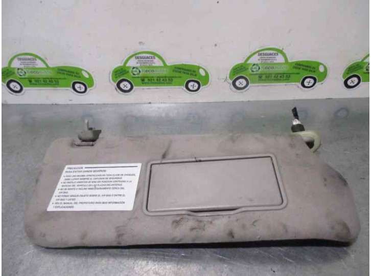 Recambio de parasol derecho para hyundai trajet (fo) 2.0 crdi gls referencia OEM IAM   