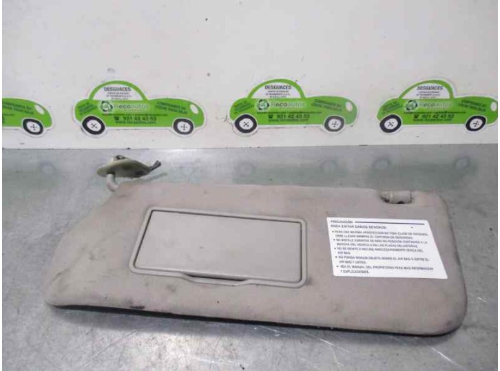 Recambio de parasol izquierdo para hyundai trajet (fo) 2.0 crdi gls referencia OEM IAM 