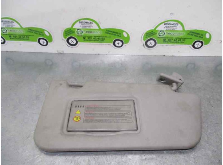 Recambio de parasol derecho para nissan micra (k12e) 1.4 cat referencia OEM IAM 