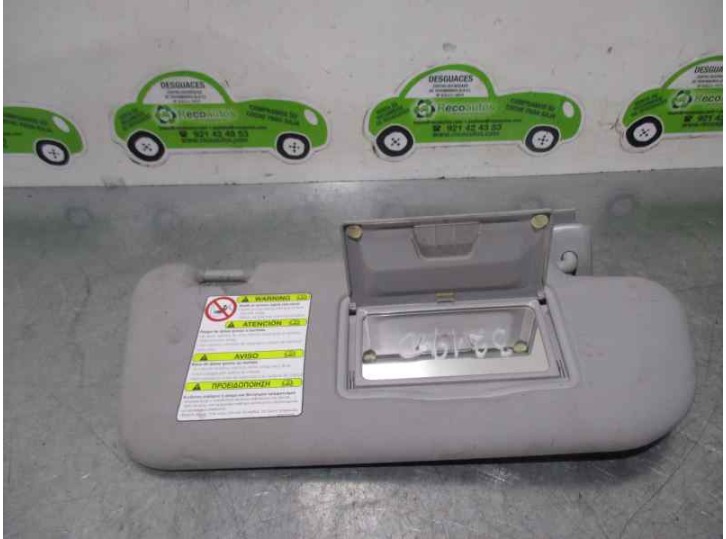 Recambio de parasol derecho para mazda 3 berlina (bk) 1.6 16v cat referencia OEM IAM 