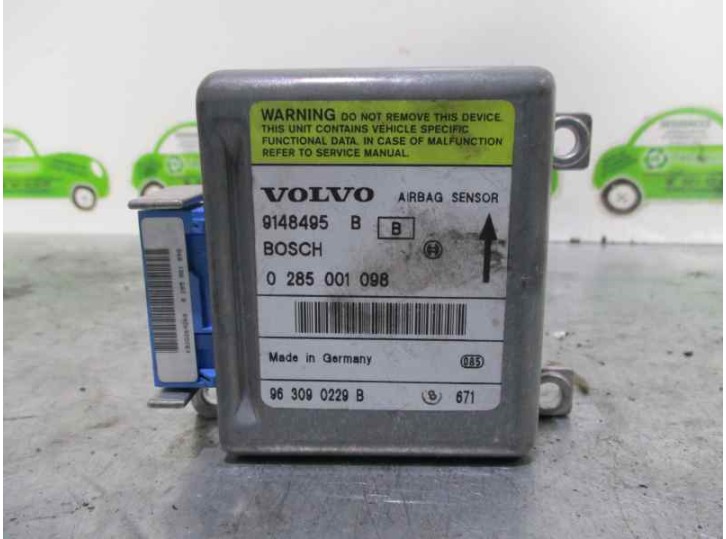 Recambio de centralita airbag para volvo serie 850 tdi familiar referencia OEM IAM 9148495 0285001098 BOSCH